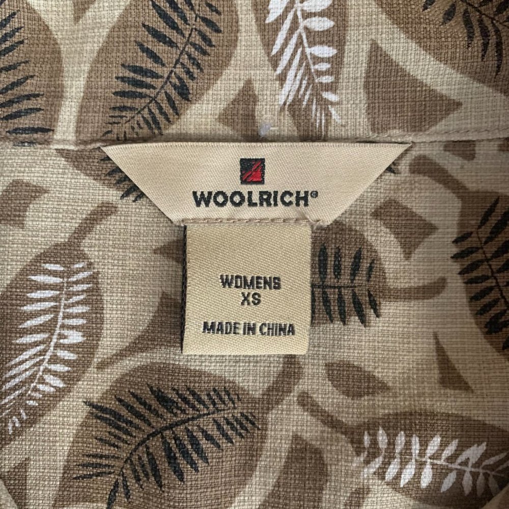 Woolrich Sleeveless Button Down Women's X-Small Silk Cotton Blend Top Blouse EUC - Picture 3 of 10